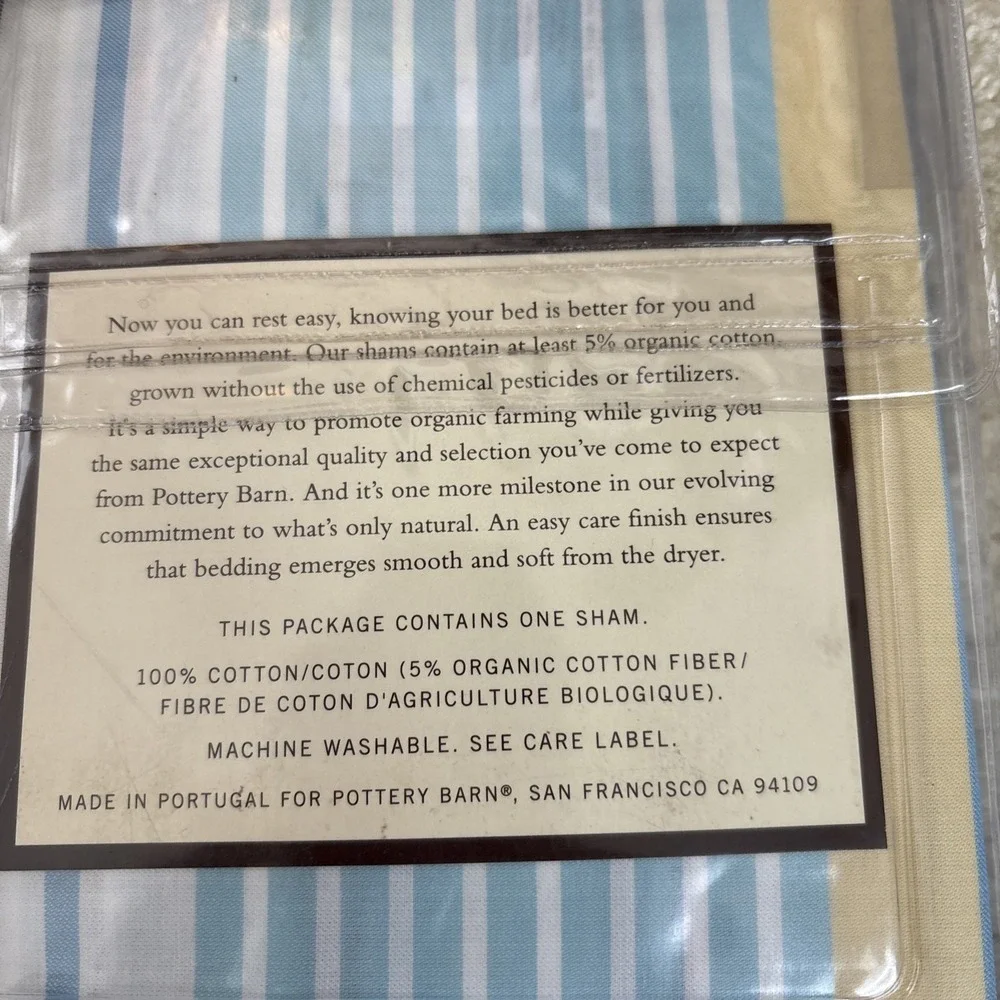 Pottery Barn Heidi Stripe Standard Sham 26